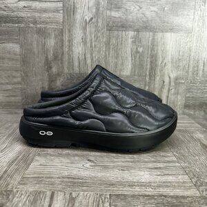 OOFOS Oocoozie Thermo Mule Women's size 10/EURO 41 Slip On Black Shoes